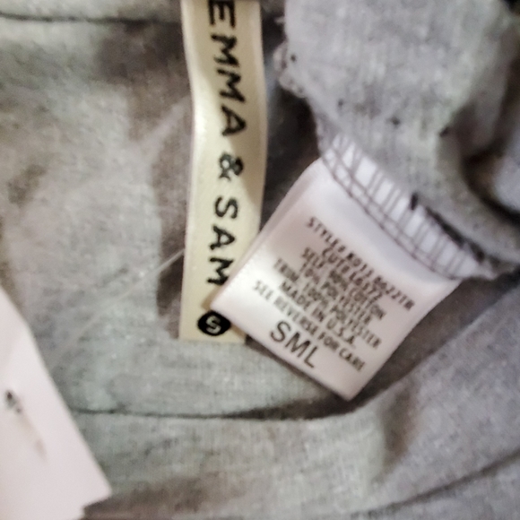 Emma & Sam•NWT•gray w/black trim•chain detail• - Picture 5 of 16